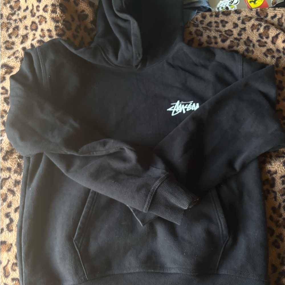 Stussy Black Hoodie Sweater for Men